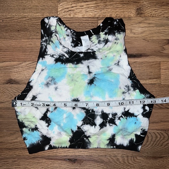 Avocado Tie-Dye Sports Bra - Black, Blue, Green, White - Picture 4 of 6